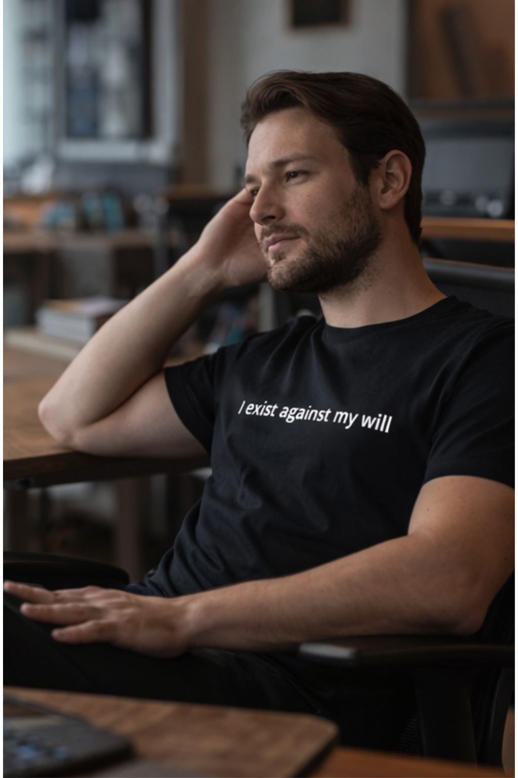 I Exist Against My Will – Existential Humor Unisex T-Shirt