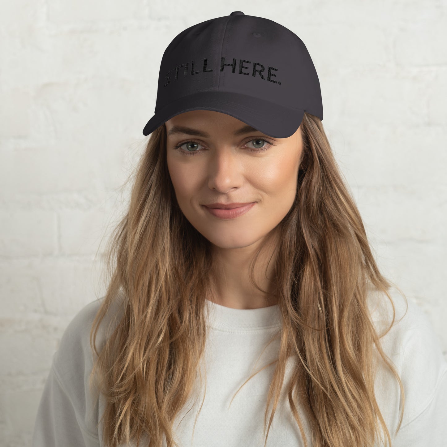STILL HERE Hat in dark grey — Still Here Co. baseball cap