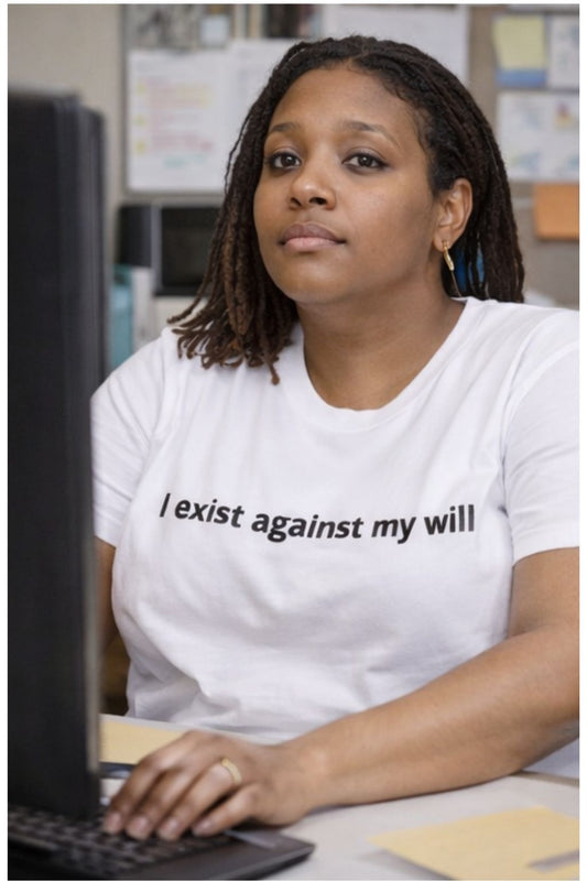 I Exist Against My Will – Existential Humor Unisex T-Shirt
