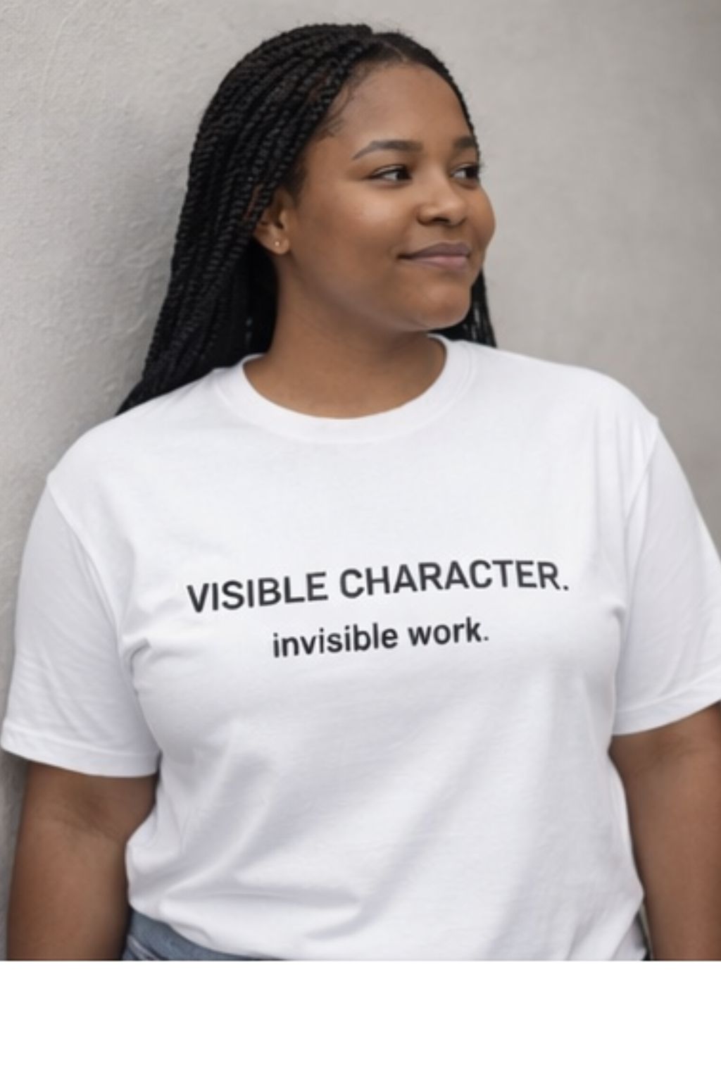 Visible Character Invisible Work T-Shirt (White)