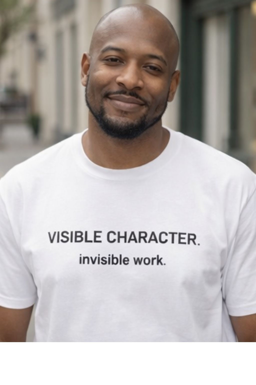 Visible Character Invisible Work T-Shirt (White)