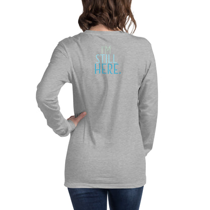 Despite... athletic heather back — Still Here Co. statement shirt