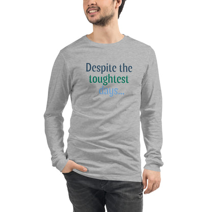 Despite... athletic heather front — Still Here Co. apparel