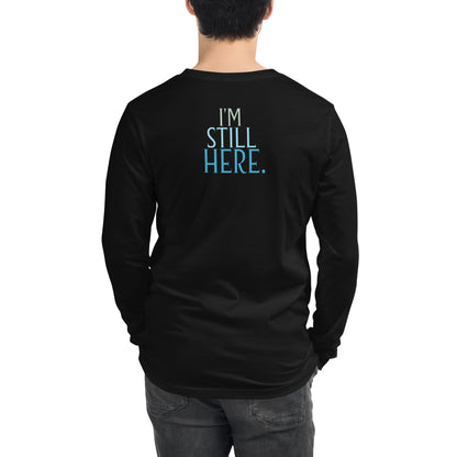Despite... black tee back view — Still Here Co. apparel