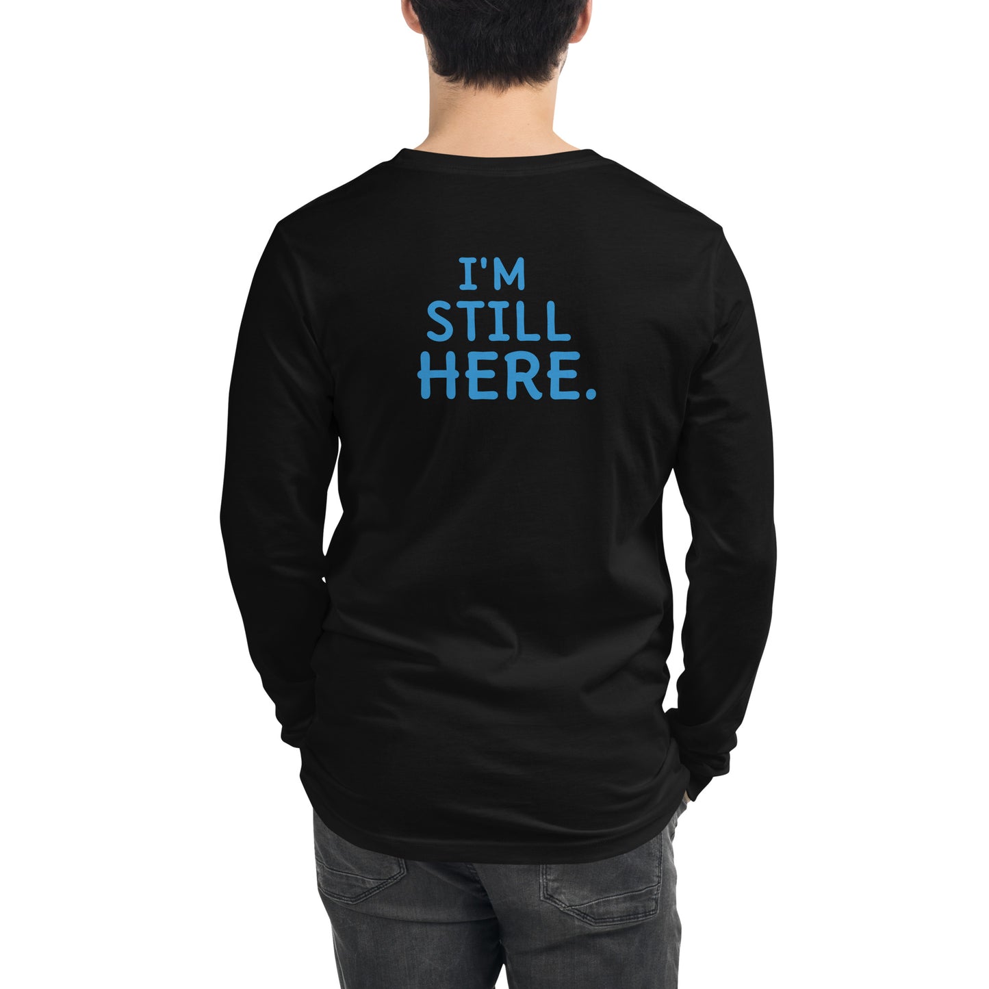 Underneath It All tee in black — back view — Still Here Co.