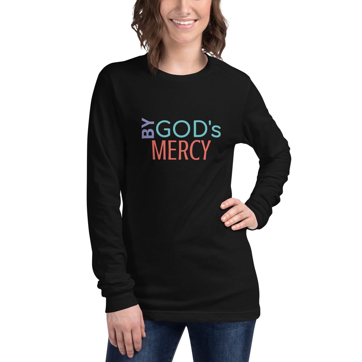 BY GOD’S MERCY Unisex Long Sleeve Tee