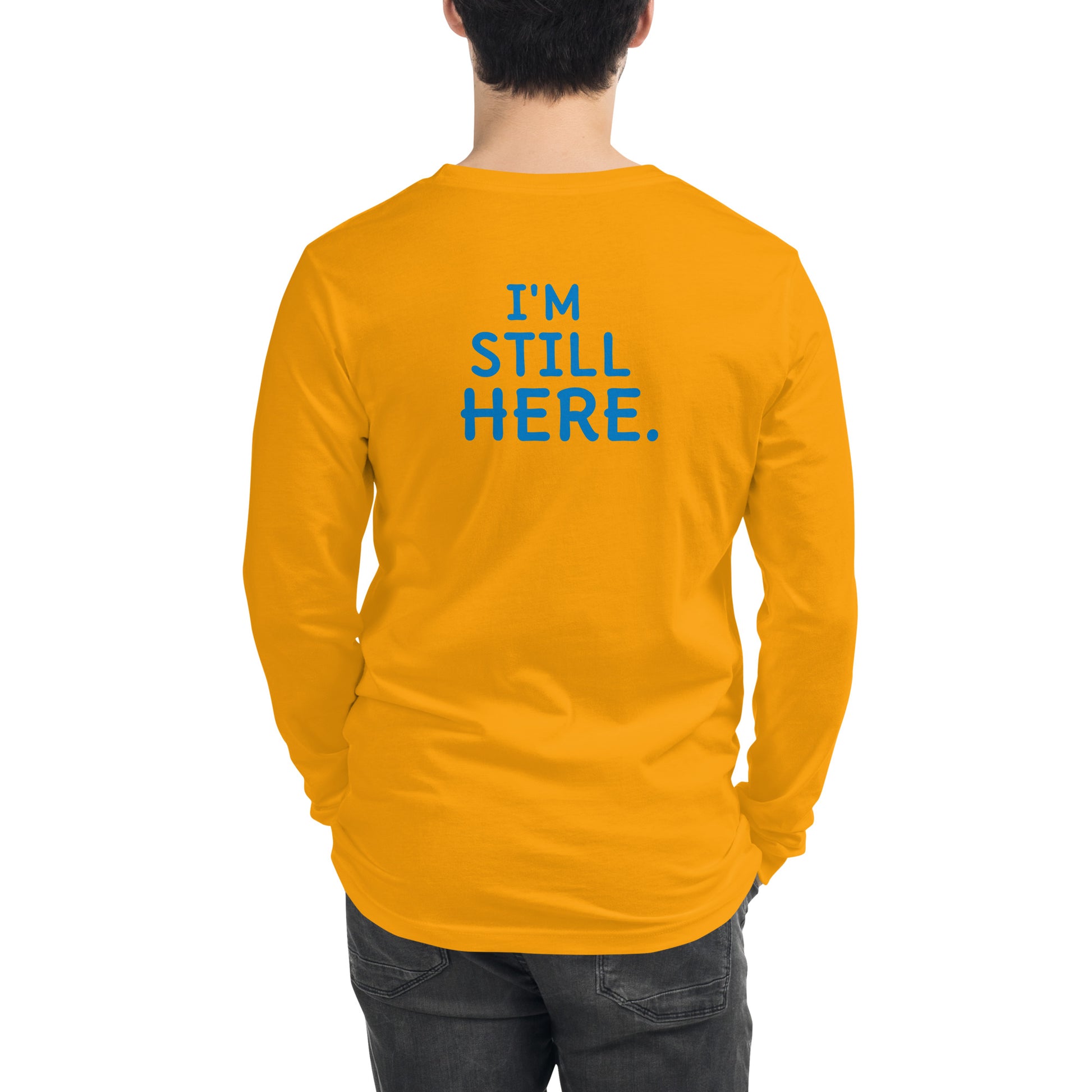 Underneath It All gold tee back — Still Here Co. minimalist apparel
