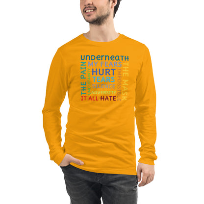 Underneath It All tee in gold — Still Here Co. statement shirt