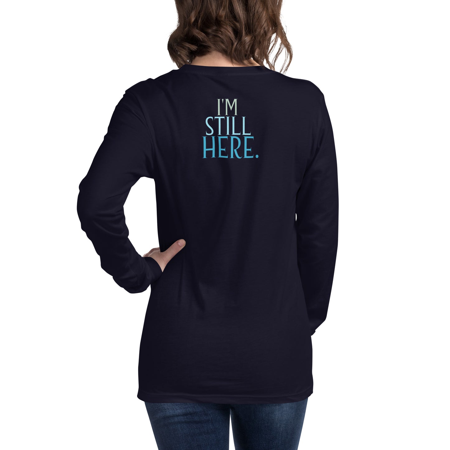 Despite... navy tee back — Still Here Co. resilience clothing