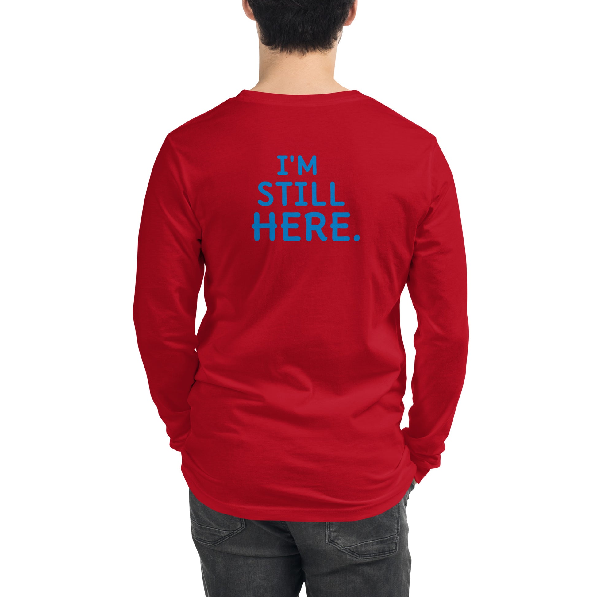 Underneath It All red tee back — Still Here Co.