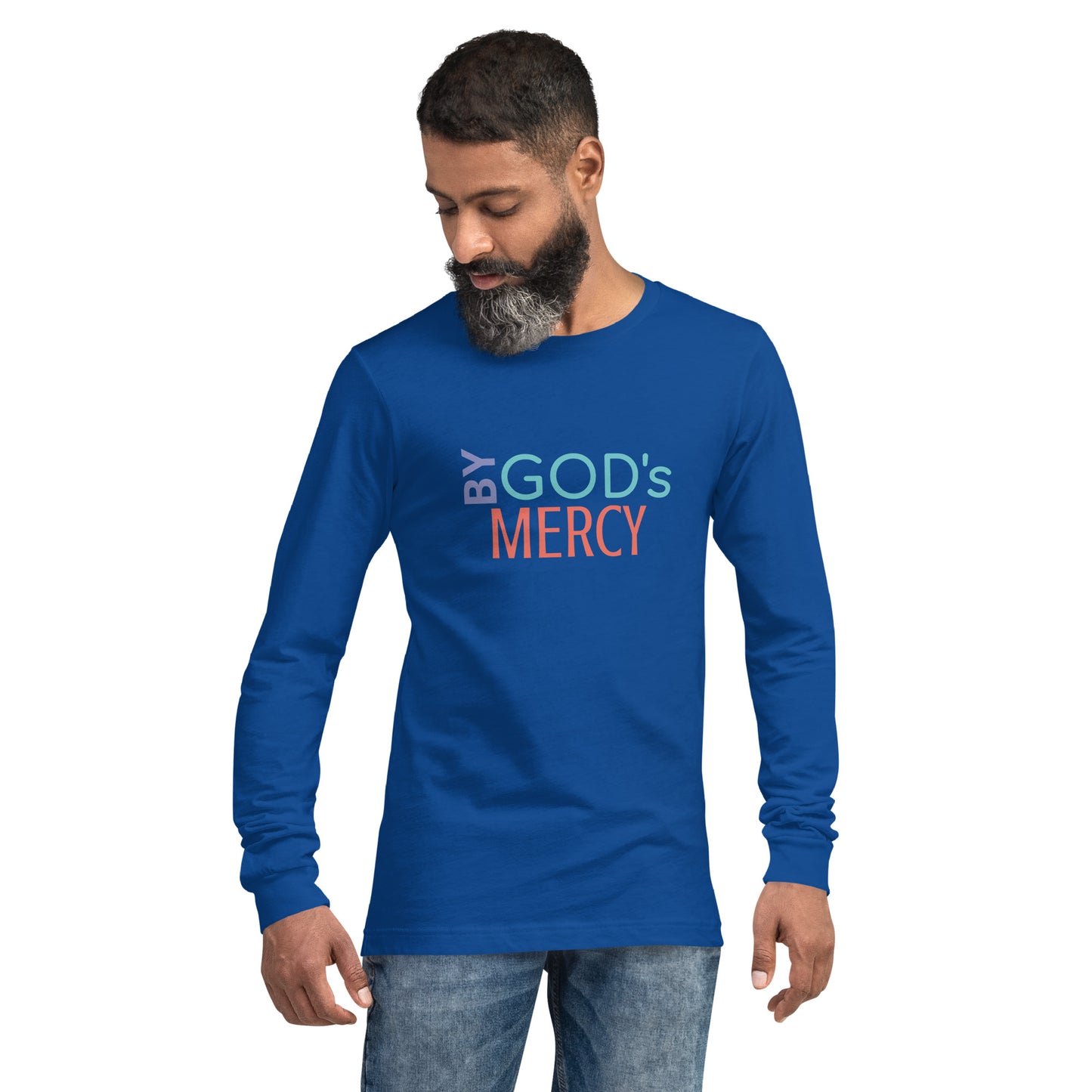 BY GOD’S MERCY Unisex Long Sleeve Tee