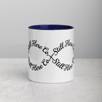 Still Here Co. Infinity Mug in dark blue 11oz — Still Here Co.