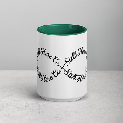 Still Here Co. Infinity Mug in dark green 15oz — Still Here Co.